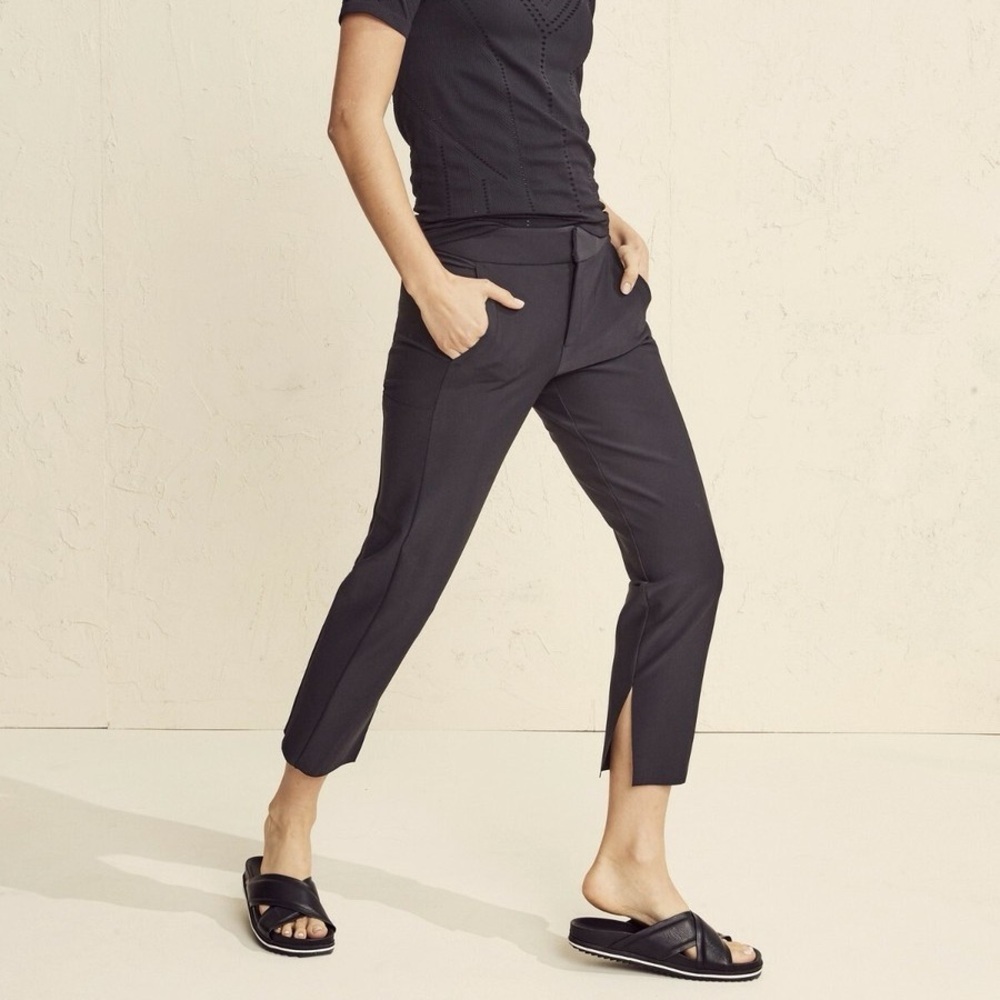 Athleta Black Stellar Crop Trousers